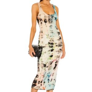 Beautiful, sexy sun dress by Cotton Citizen. Multi colored but subtle.